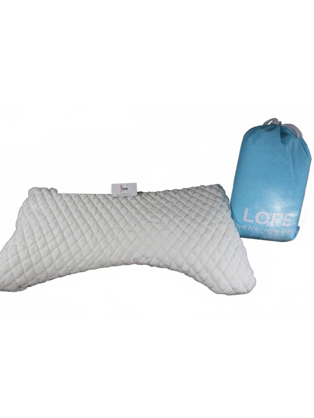 LOFE Memory Foam Pillow w/ Extra Filler & Storage Bag